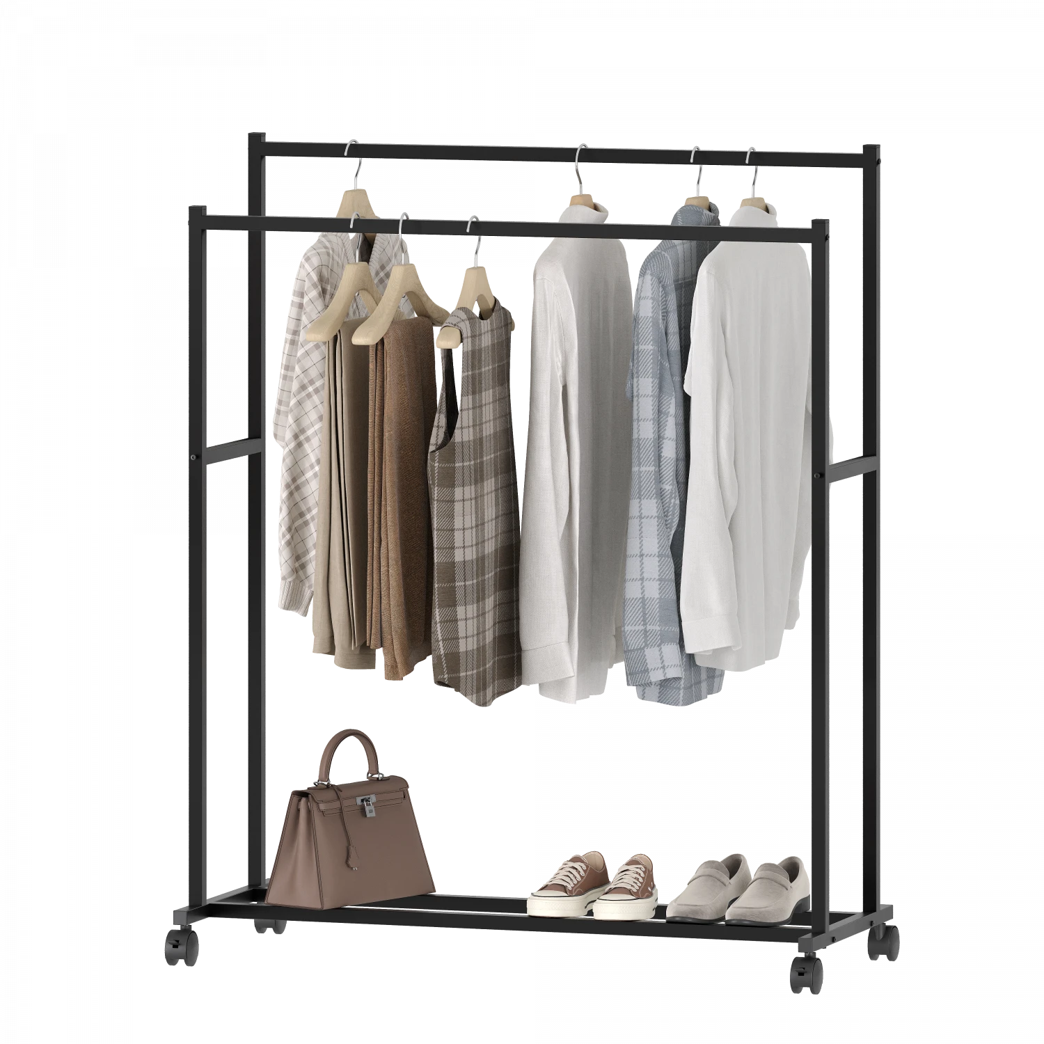 Вешалка Лофт 2 рейла